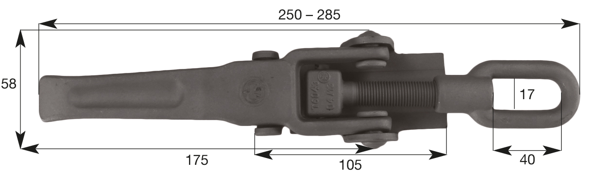 20260_250x58 Exzenterverschluss 6043 S Hestal Größe  3