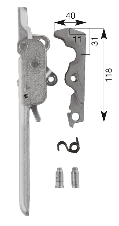 20434_118x40 Schnellverschluss verzinkt