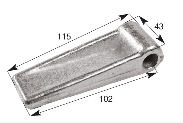 36043_115x43 schweres, flaches Scharnier