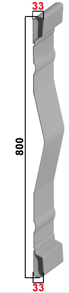 800 Grundbordwand Hardox 2,5 mm