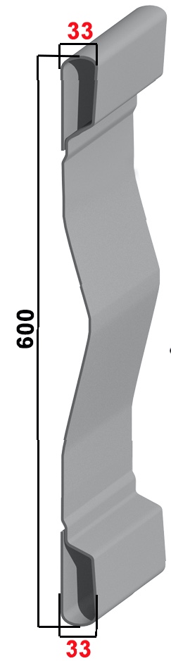 600 Grundbordwand Hardox 2,5 mm