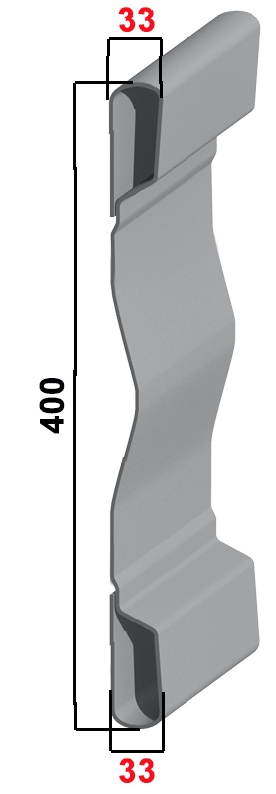 400 Grundbordwand Hardox 2,5 mm