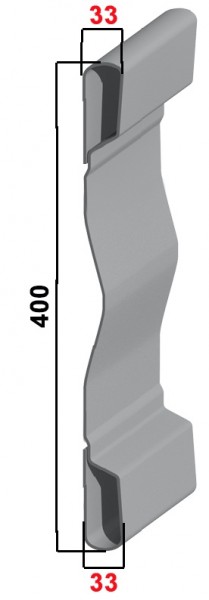 Grundbordwand Hardox 2,5 mm