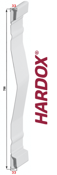 Grundbordwand Hardox 2,5 mm