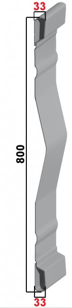 Grundbordwand Hardox 2,5 mm