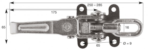 Exzenterverschluss, Größe 3, Hestal 6043