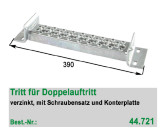 Tritt für Doppelauftritt