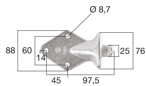 Anschraubnocken 6023